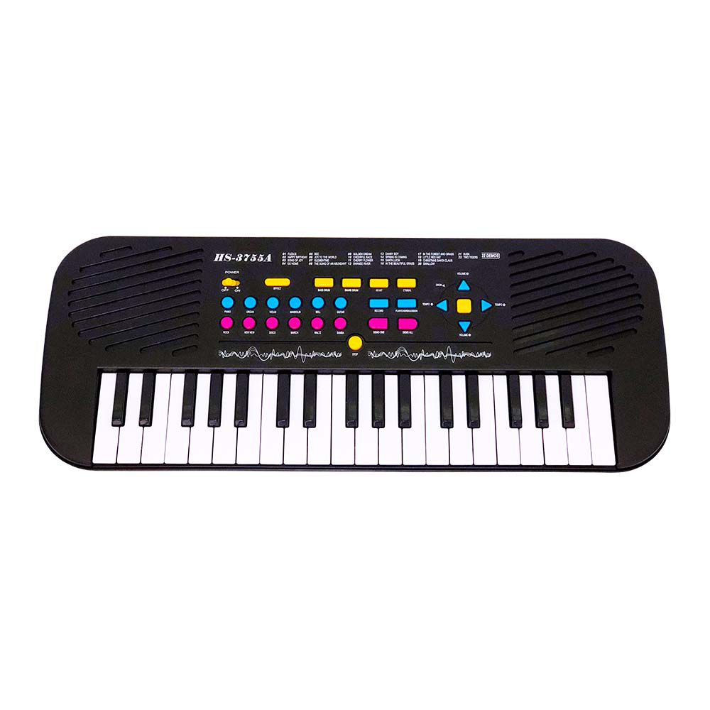 Teclado Piano Musical Infantil Eletrônico 37 Teclas com Microfone (Vermelho)