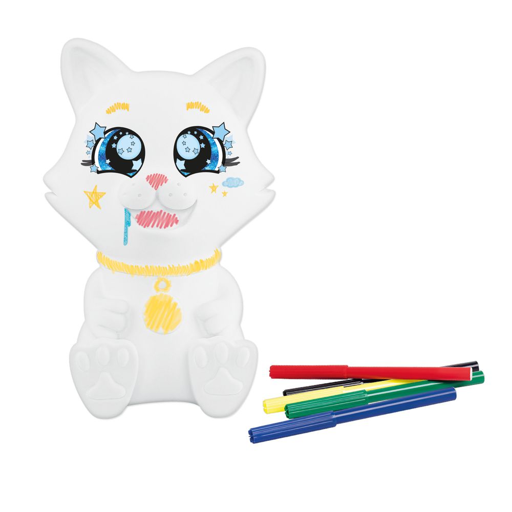 Boneco de Brinquedo Infantil Original Joy Dupla Cachorro E Gato Para Pintura  Samba Toys - Koisas & Koisinhas