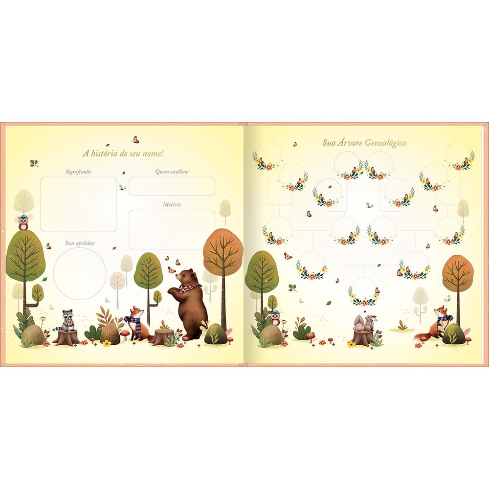 Livro do Bebê - Você Chegou - Floresta - Tilibra - Casa Joka