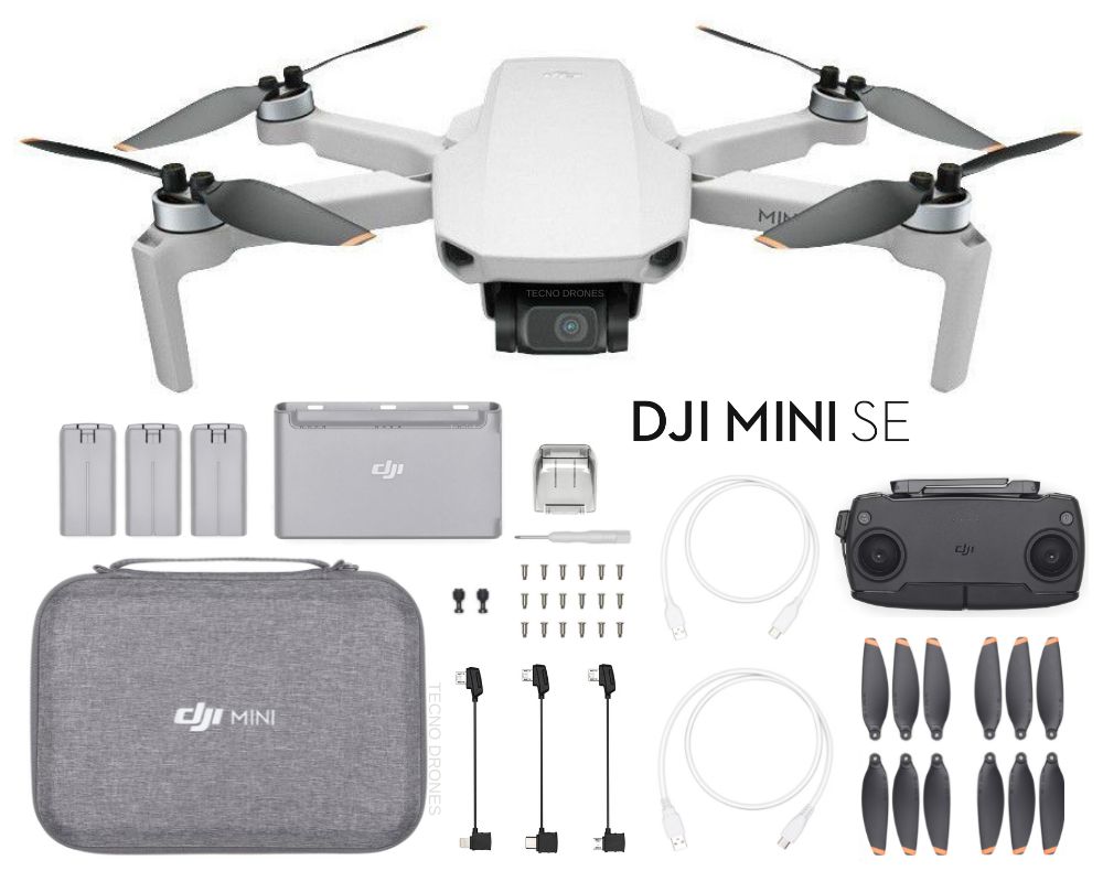 Drone Dji Mini SE Fly More Combo - Tecno Drones - A Mais Completa Loja de  Drones do Brasil