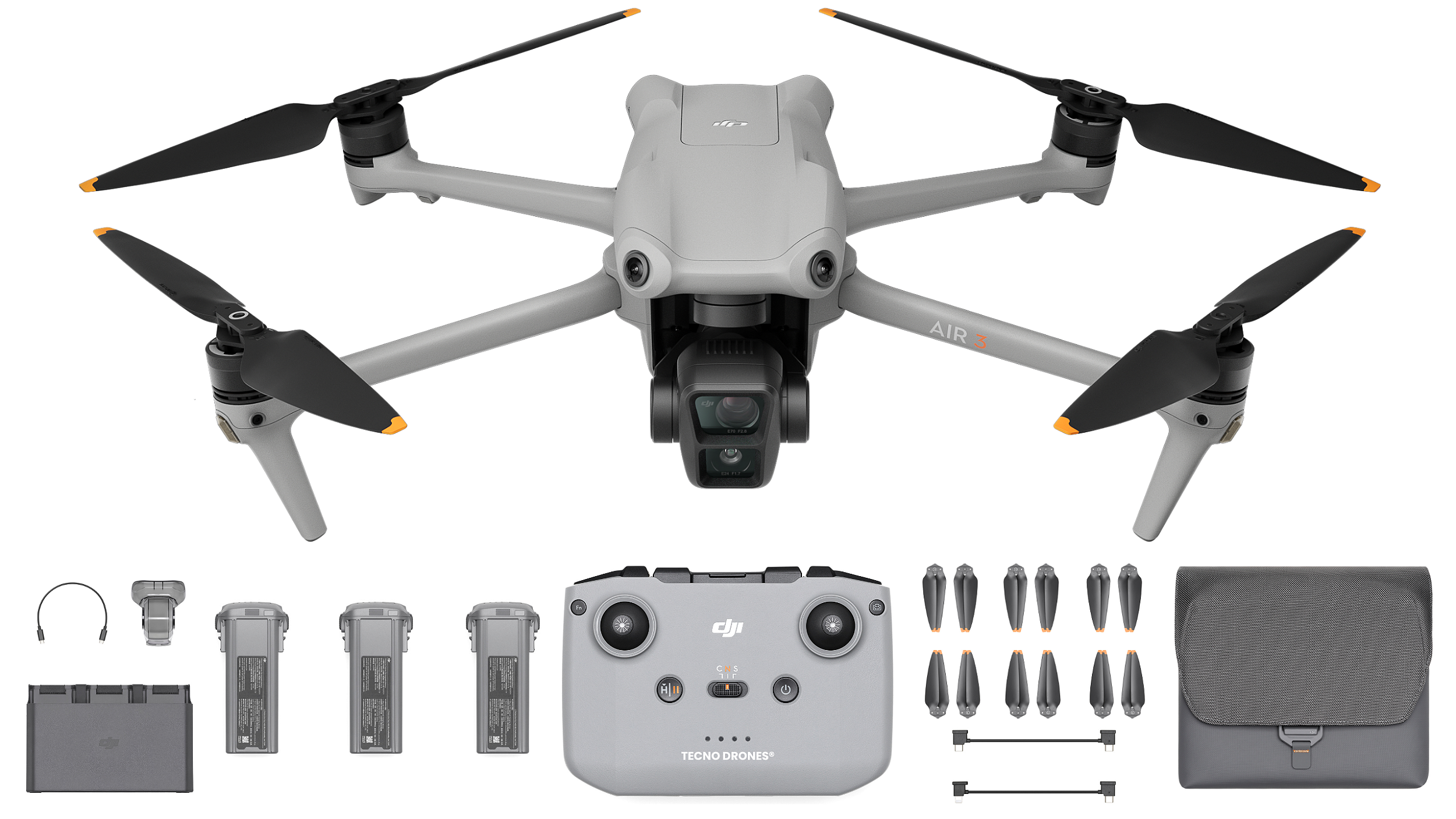 Drone Dji Mini 3 Fly More Combo Plus (DJI RC) - Tecno Drones - A Mais  Completa Loja de Drones do Brasil