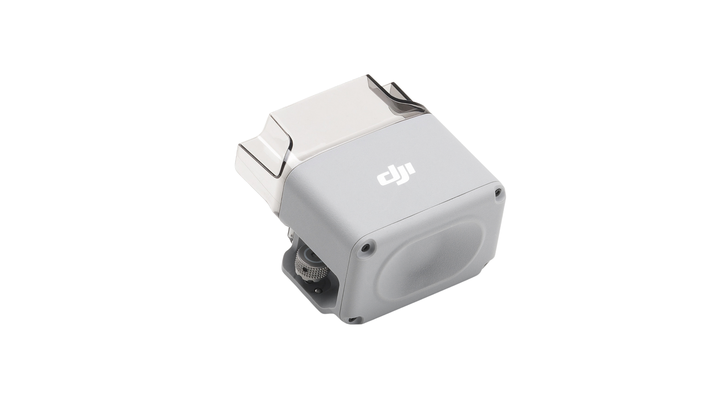Drone Matrice 4 com o alto-falante Dji AS1 em ambiente externo