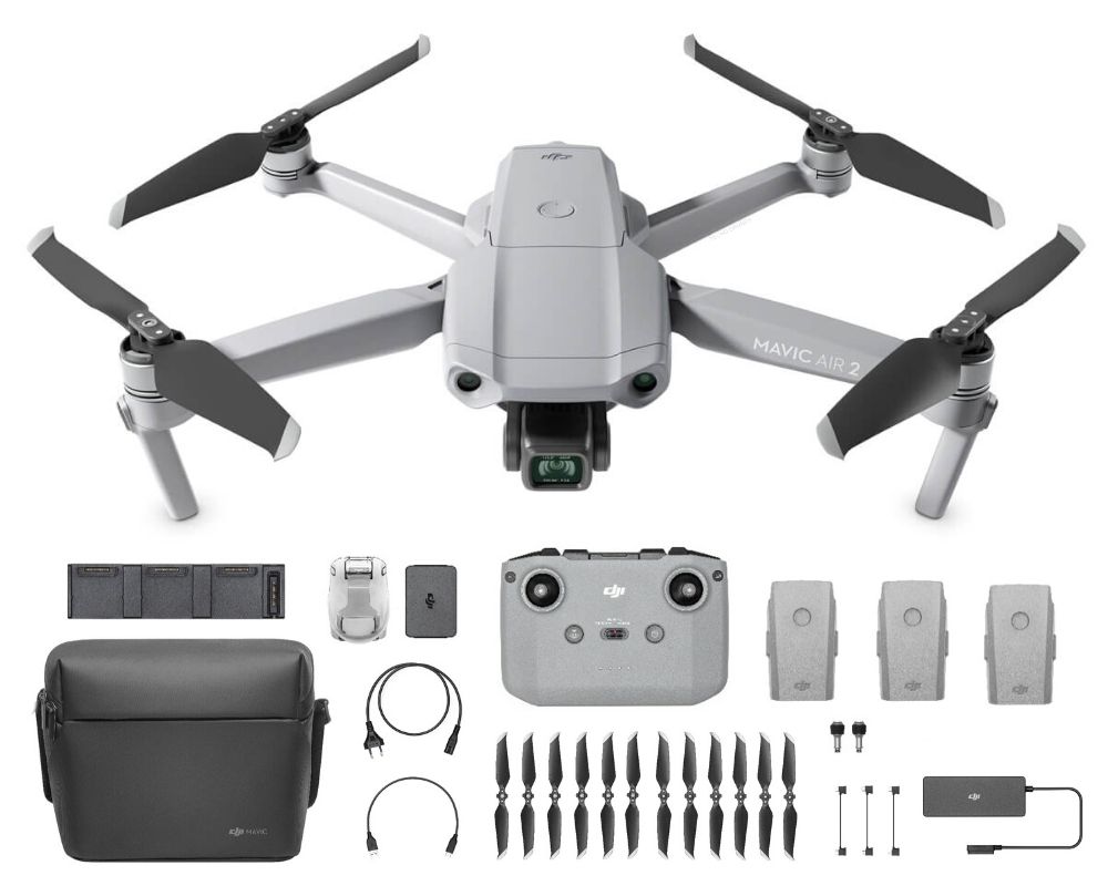 美品 DJI MAVIC AIR2 FLY MORE COMBO マビック エアー2 フライ モア 