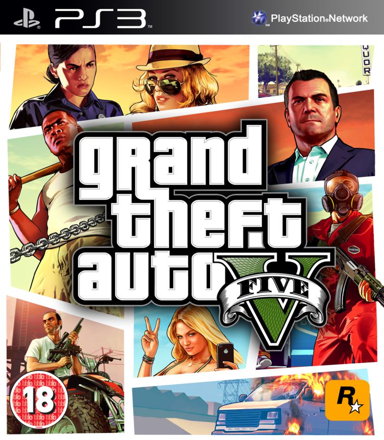 Grand Theft Auto V (GTA V) (SEM CAPA) Seminovo - PS3 - Stop Games