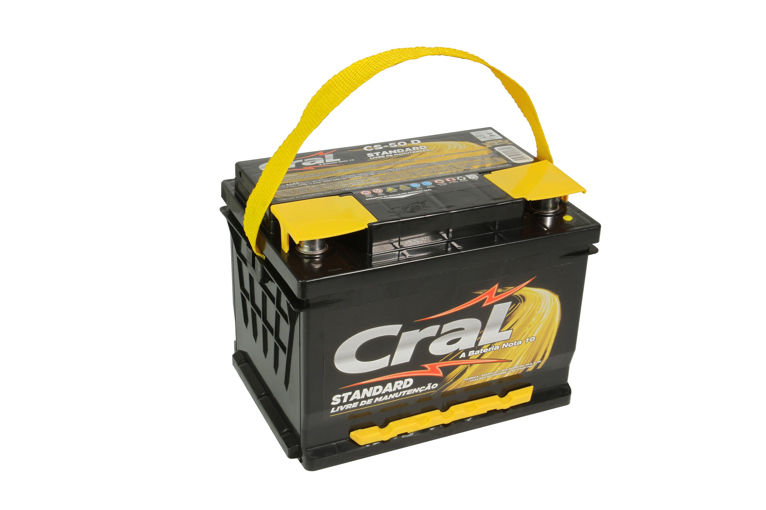 Bateria Cral Standard 50Ah | Reis Baterias | Bateria Automotiva - Reis  Baterias: Pague em 10X SEM JUROS