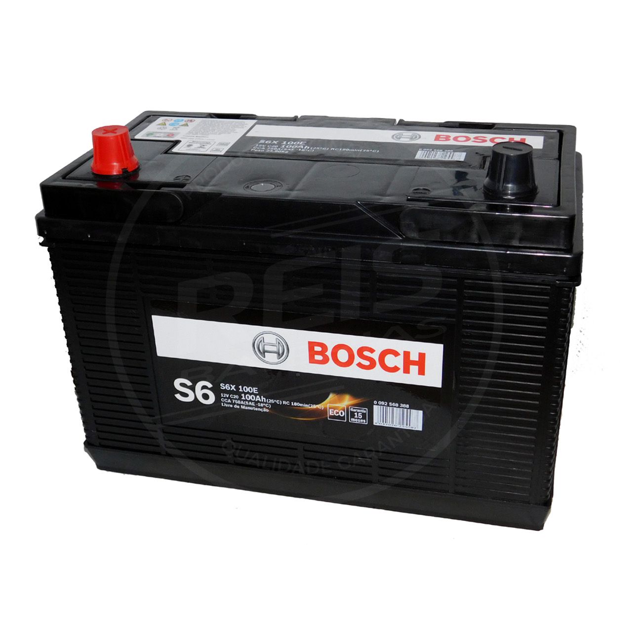 Bateria Bosch 100Ah - S6X100E - Reis Baterias- Bateria de Caminhão - Reis  Baterias: Pague em 10X SEM JUROS