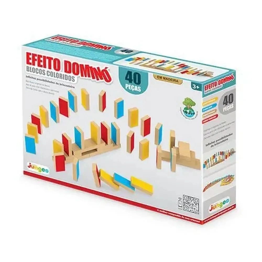 Brinquedos dominó de madeira, brinquedo dominó colorido de arco-íris, kits  de blocos de construção educacionais, jogos interativos de 120/240/360  peças - AliExpress