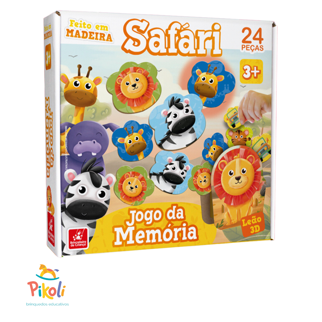 Jogo Da Memoria - Dos Bichos - Pikoli Brinquedos Educativos