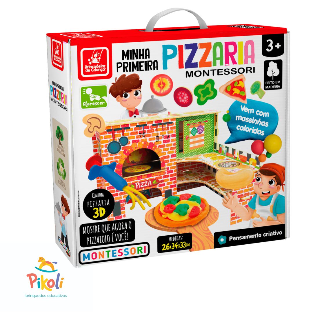 Minha Primeira Pizzaria - Pikoli Brinquedos Educativos