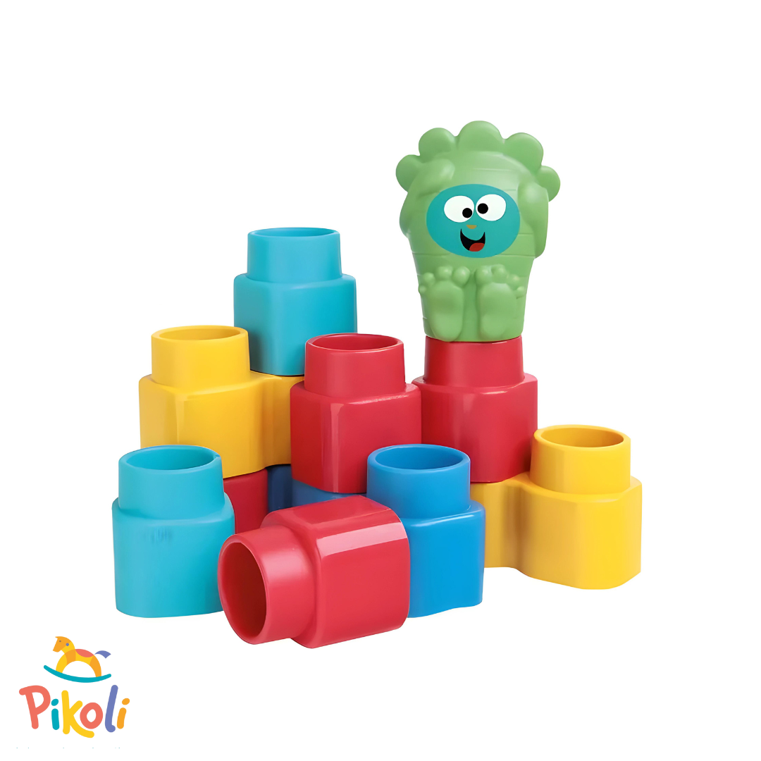 Foco Blocks Fofo Blocos - 15 Peças - Elka - Pikoli Brinquedos Educativos