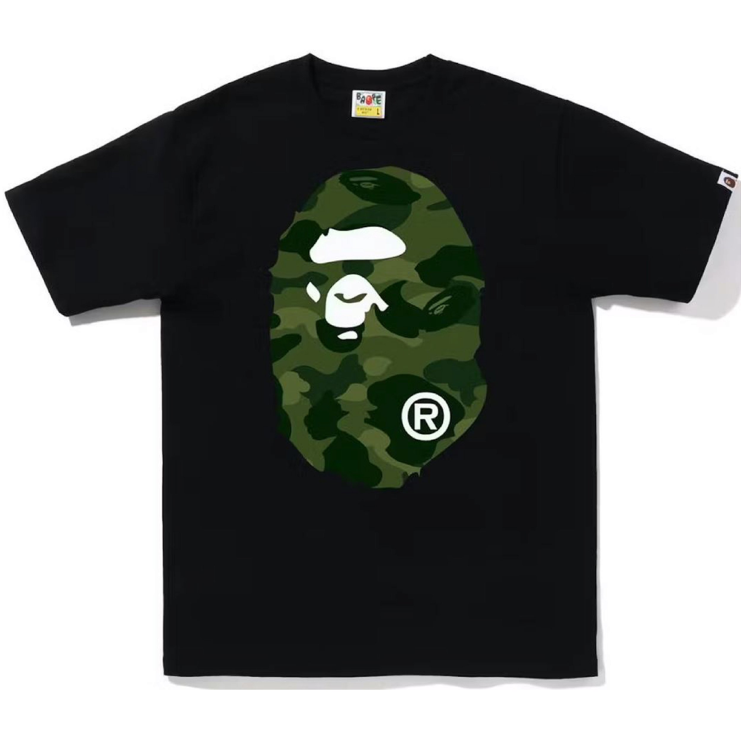 BAPE Color Camo Big Ape Head Tee Black Green - Light Up Co. - Hype  Streetwear - Ofertas Online