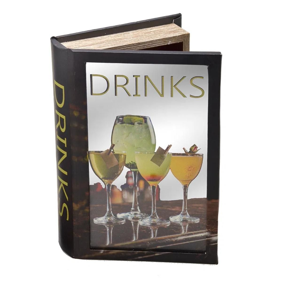 Caixa Livro Espelhada Drinks - Daluel - Daluel