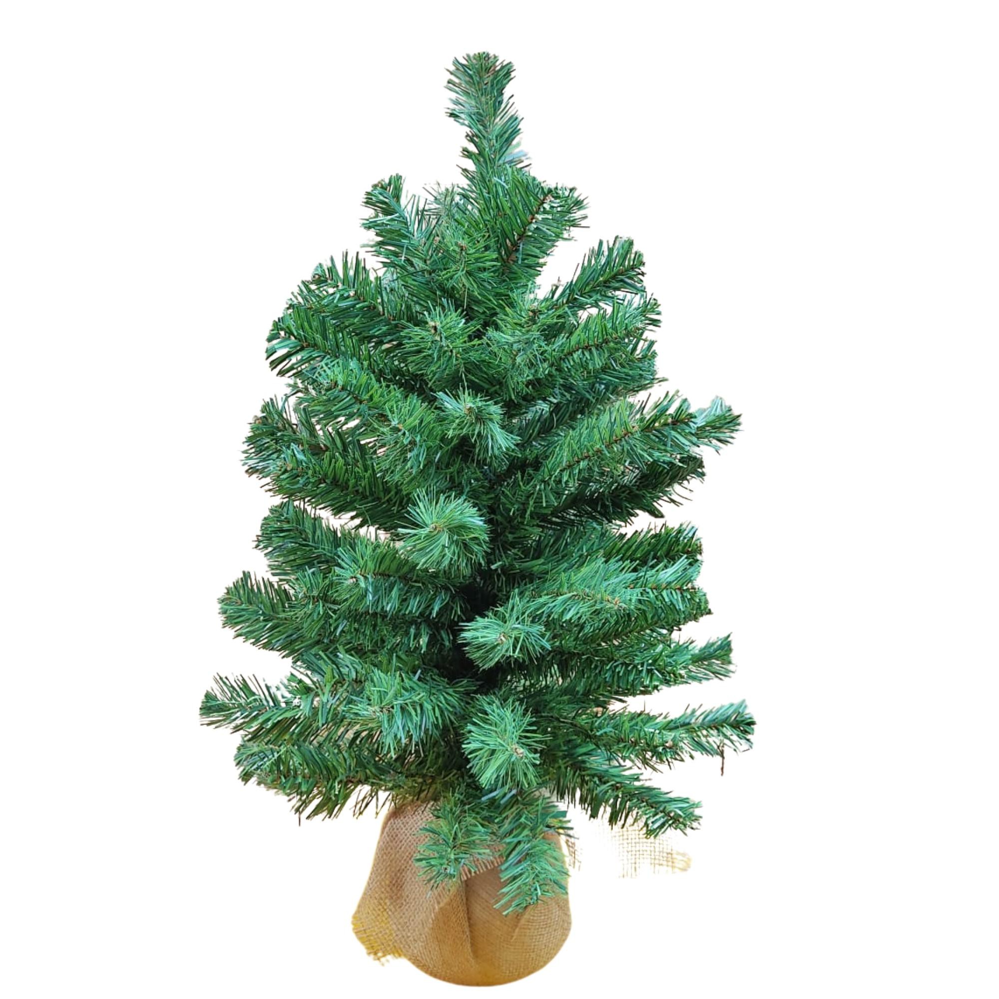 Mini árvore de natal dobrável Juta verde 60 cm