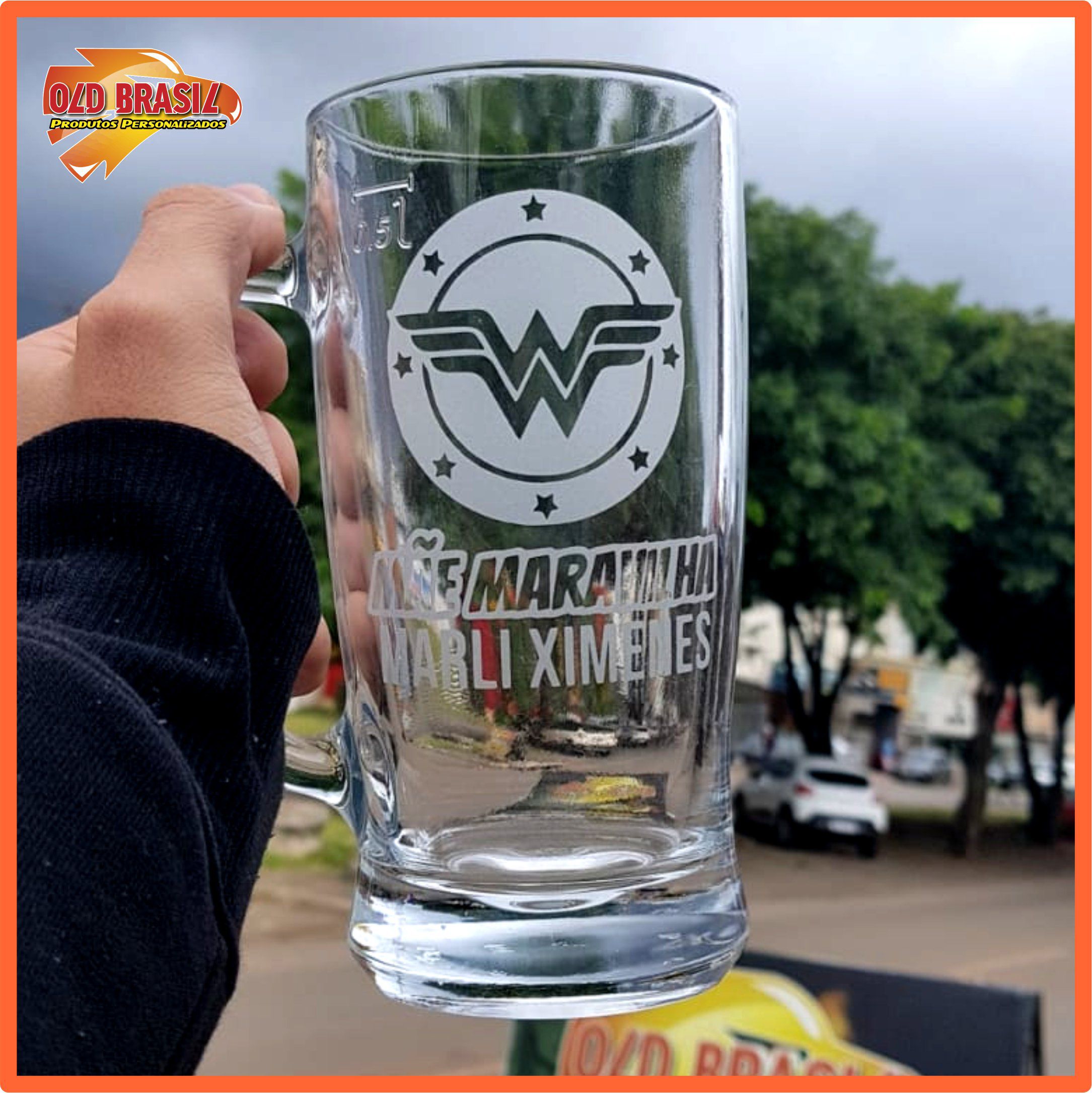 Caneca De Chopp Personalizada Vidro - Arte Personalizada