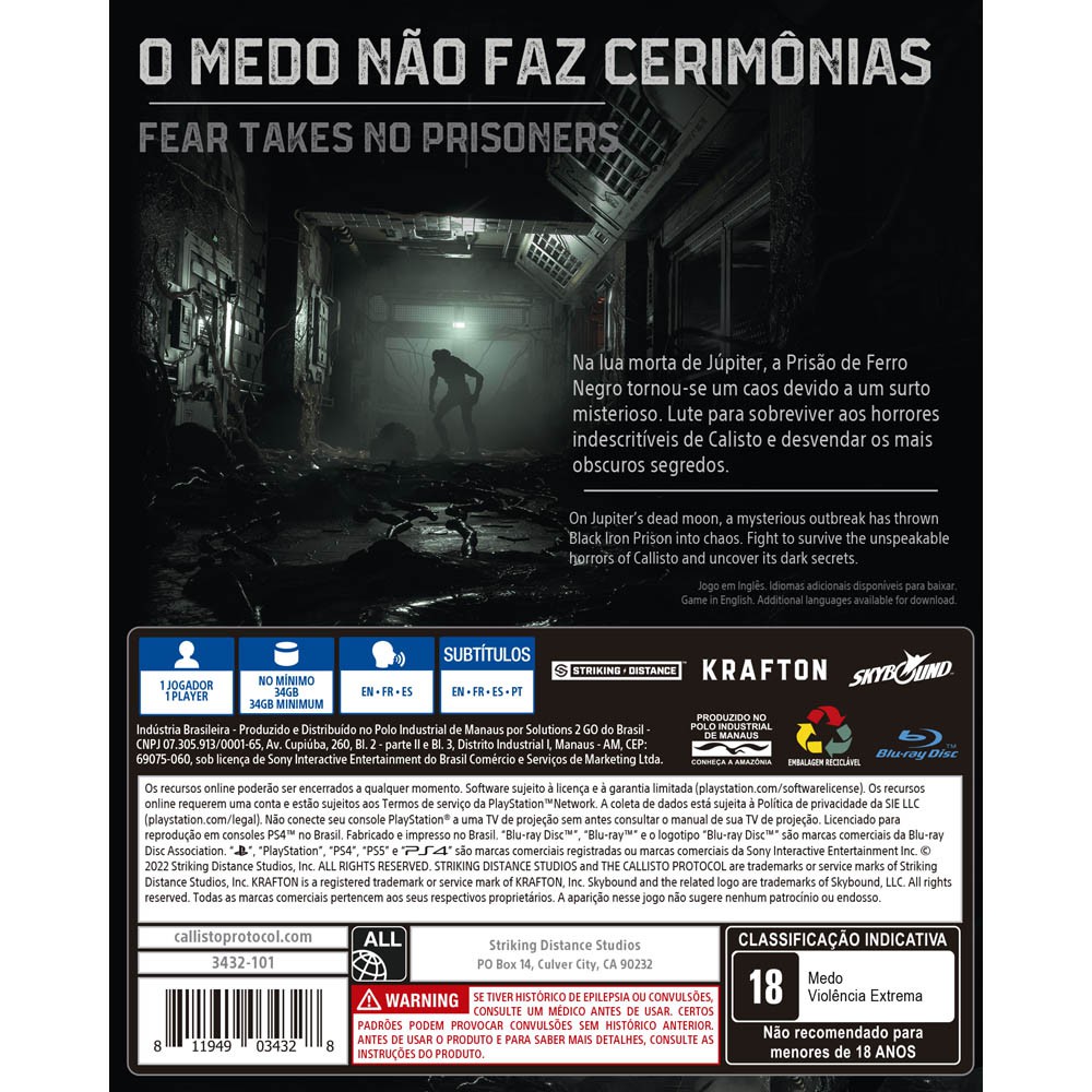 The Callisto Protocol Day One Edition PS4 - Cadê Meu Jogo