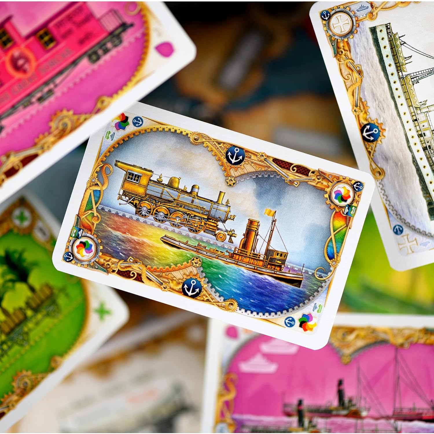 Jogo de tabuleiro ticket to ride rails and sails cad meu jogo
