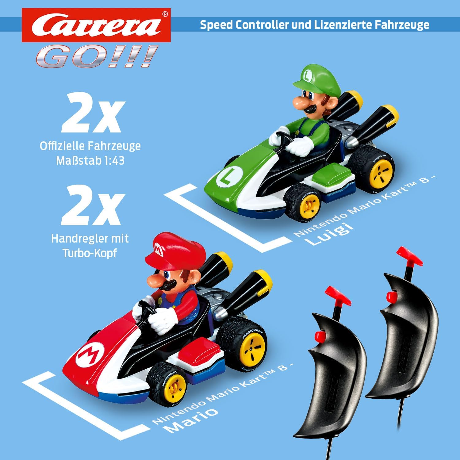 Pista Elétrica Carrera Go Mario Kart 4,9 Metros 1/43 - Cadê Meu Jogo
