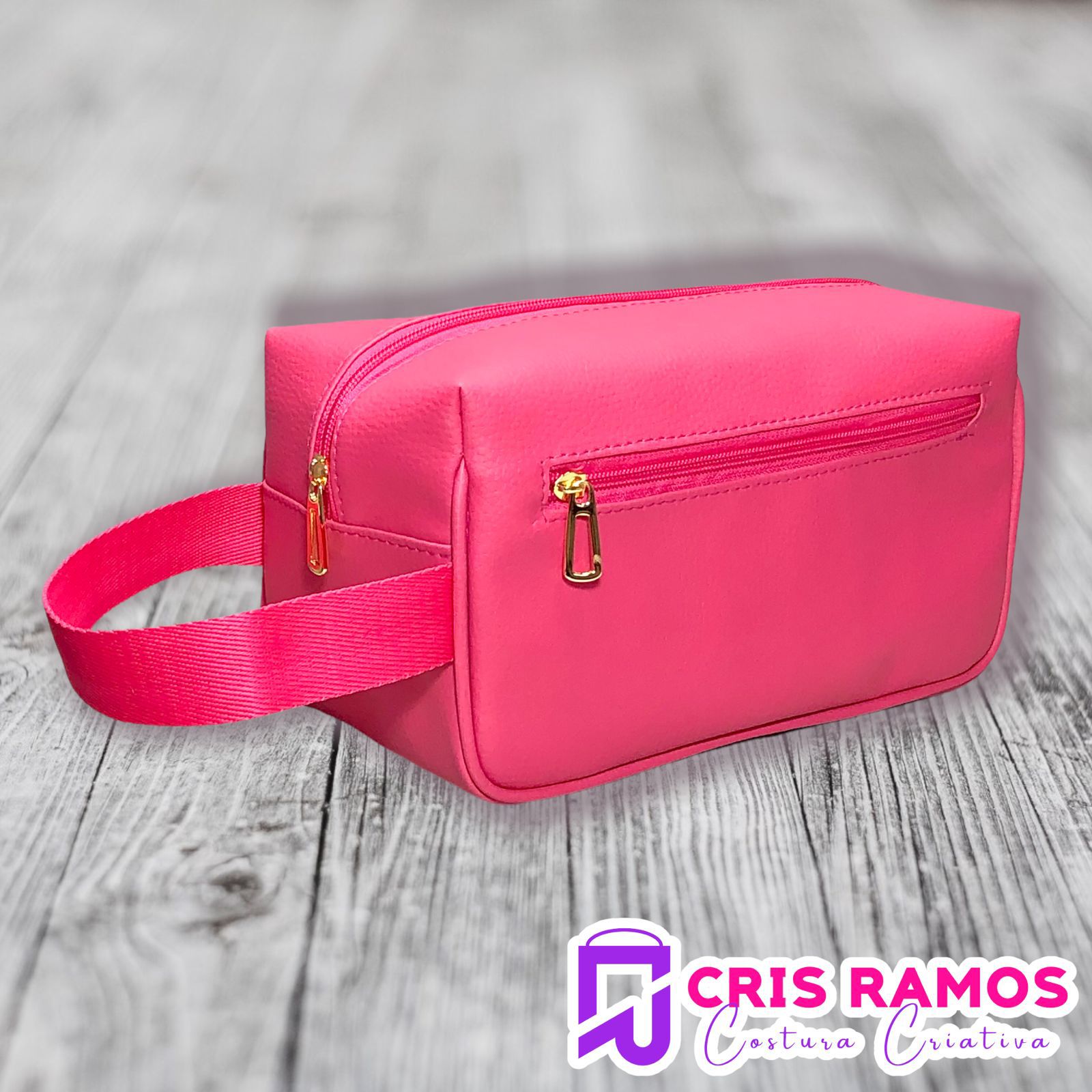 Necessaire Maletinha Pink - Ateliê Cris Ramos