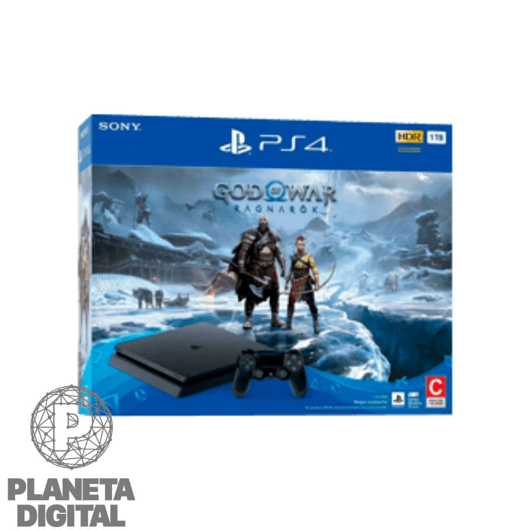 Console PS4 Playstation 4 Pro 4K com HD de 1 TB e 1 Controle