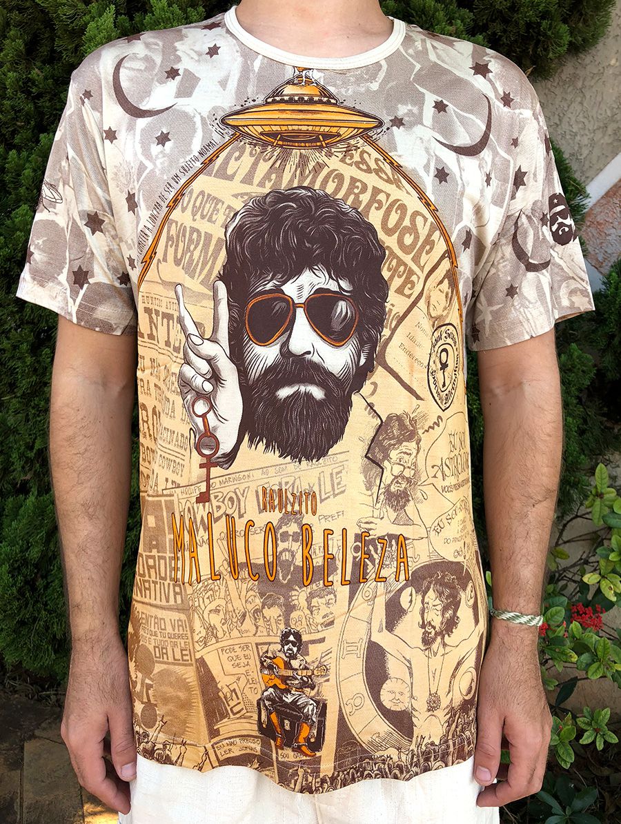Camiseta Indiana Unissex Raul Seixas Maluco Beleza - Atacado e Varejo|  UNIVERSO HIPPIE - Universo Hippie | Atacado e Varejo