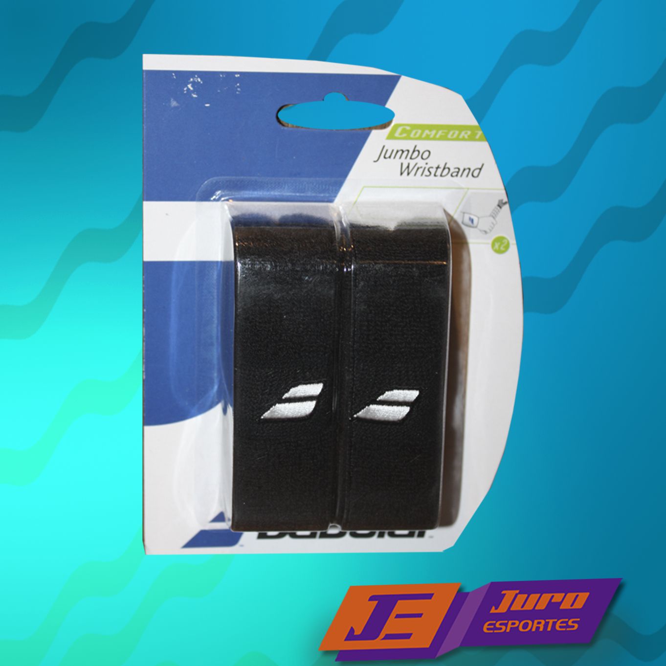 Munhequeira Babolat Jumbo Wristbrand Preta Juro Esportes