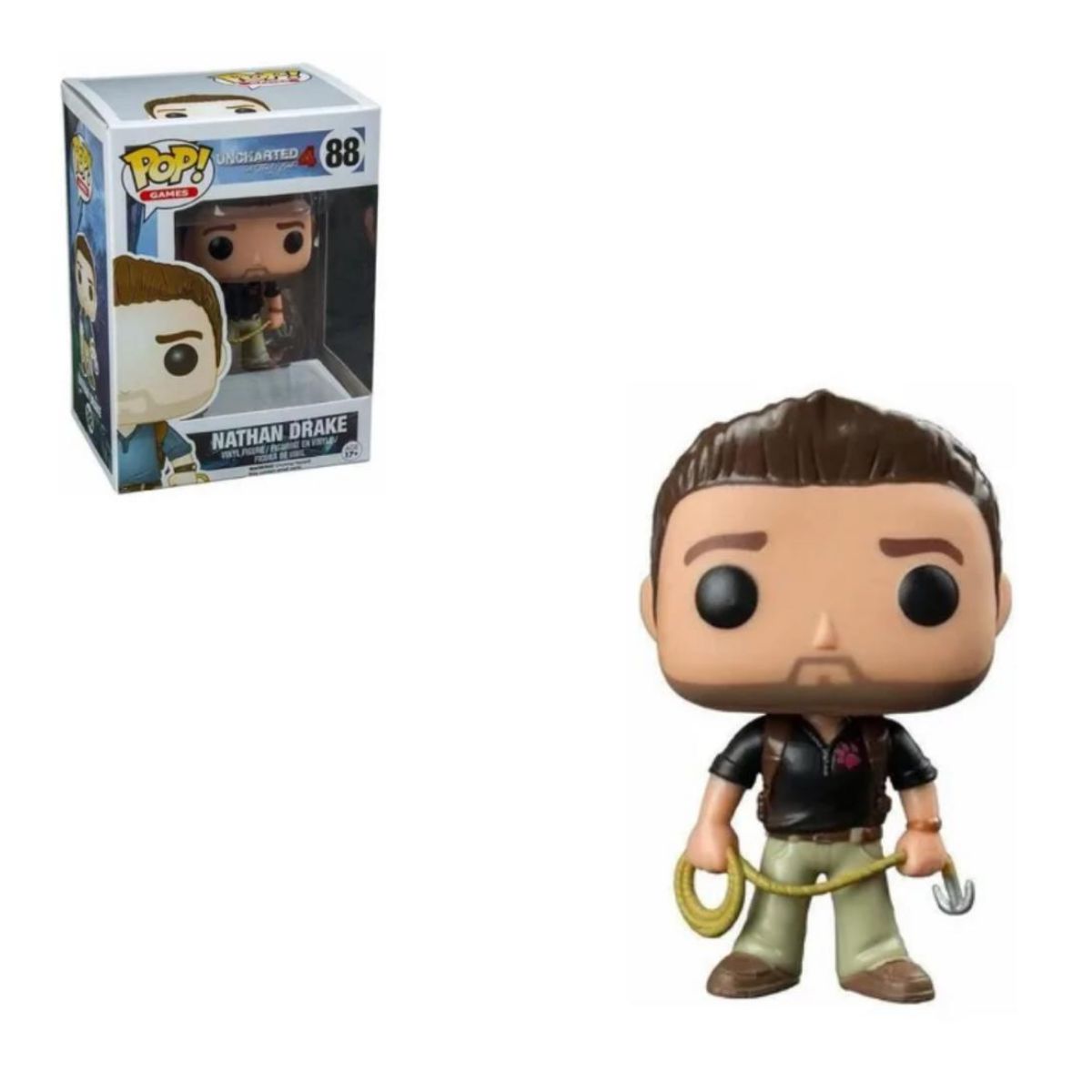 Funko Pop Uncharted 4 Nathan Drake 88 Naugthy Dog Shirt em Promoção na  Americanas