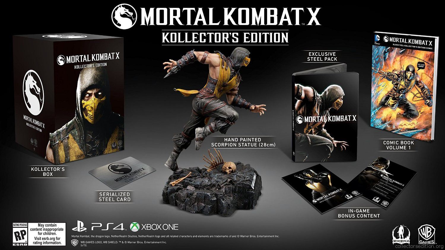Mortal Kombat X Kollector's Edition by Coarse PS4 - Game Games - Loja de  Games Online