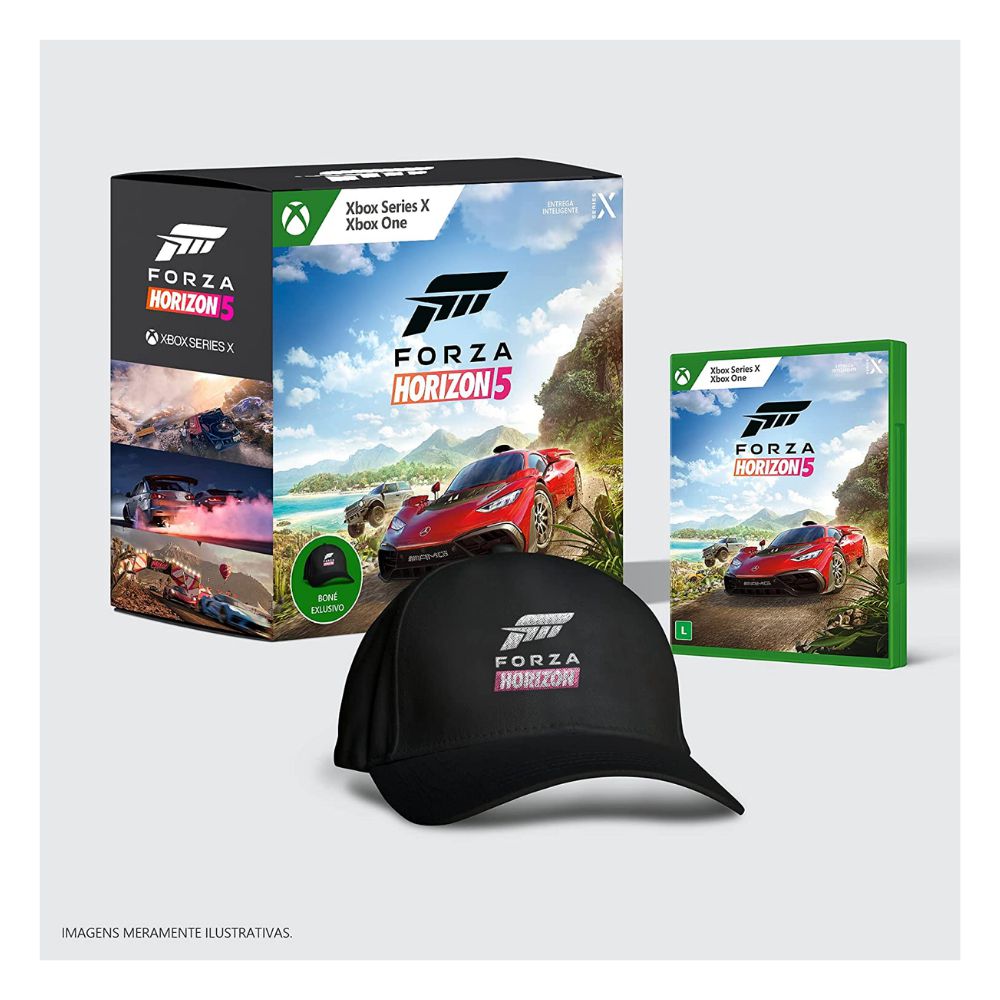 Gameteczone Usado Jogo Xbox One Forza Horizon 5 Edição com Boné