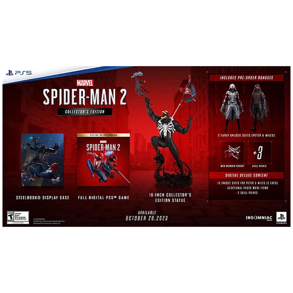 Jogo Marvel's Spider-Man 2 Collectors Edition – PS5 - Game Games - Loja de  Games Online