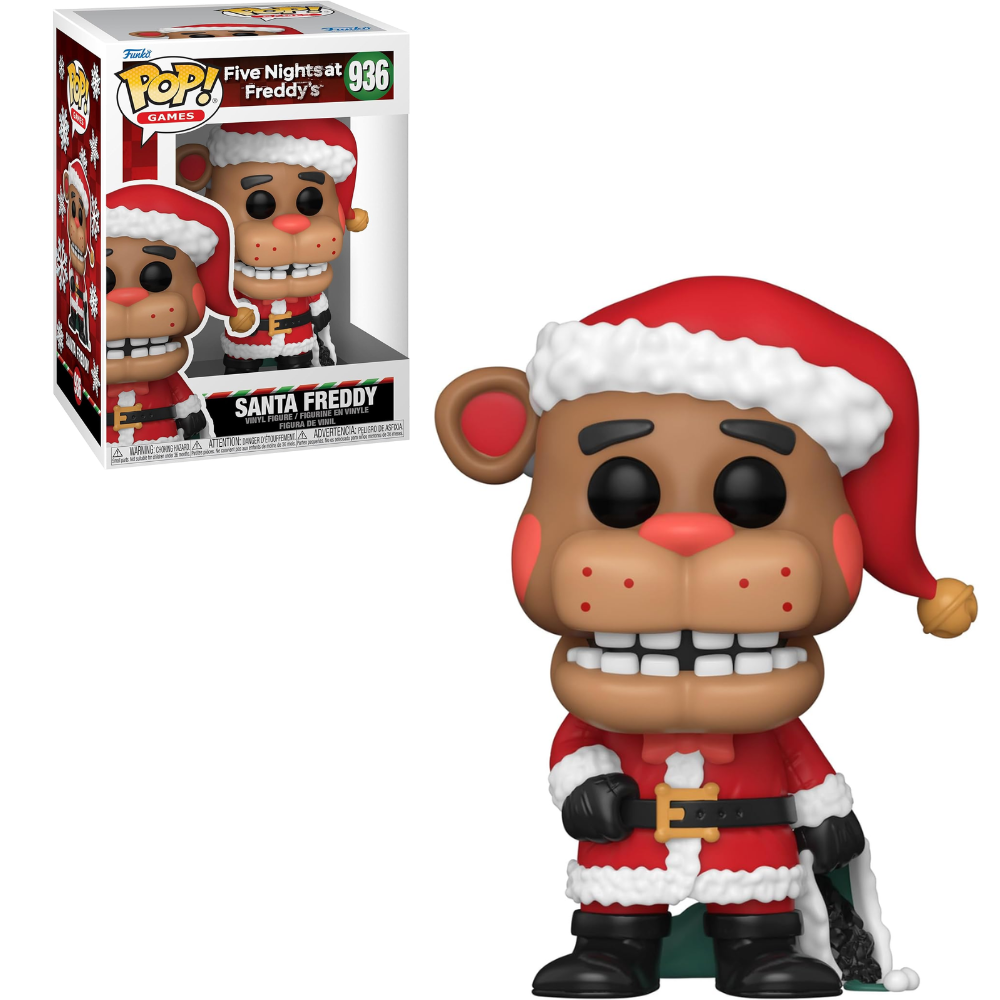 Funko Pop! Games Five Nights at Freddy's Santa Freddy 936 Original - Moça  do Pop - Funko Pop é aqui!