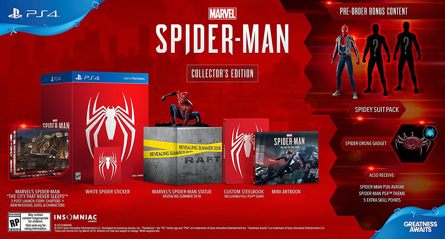 Marvel Spider-Man Collectors Edition - PS4 - Game Games - Loja de Games  Online