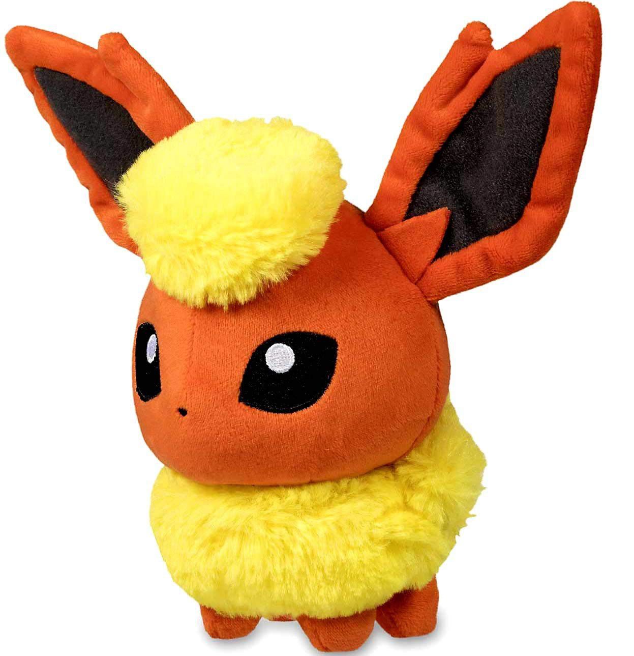 Flareon pelucia pokemon 30cm boneco eevee pronta