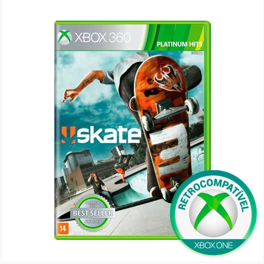 Skate 3 Xbox360, Jogo de Videogame Xbox360 Usado 86066486