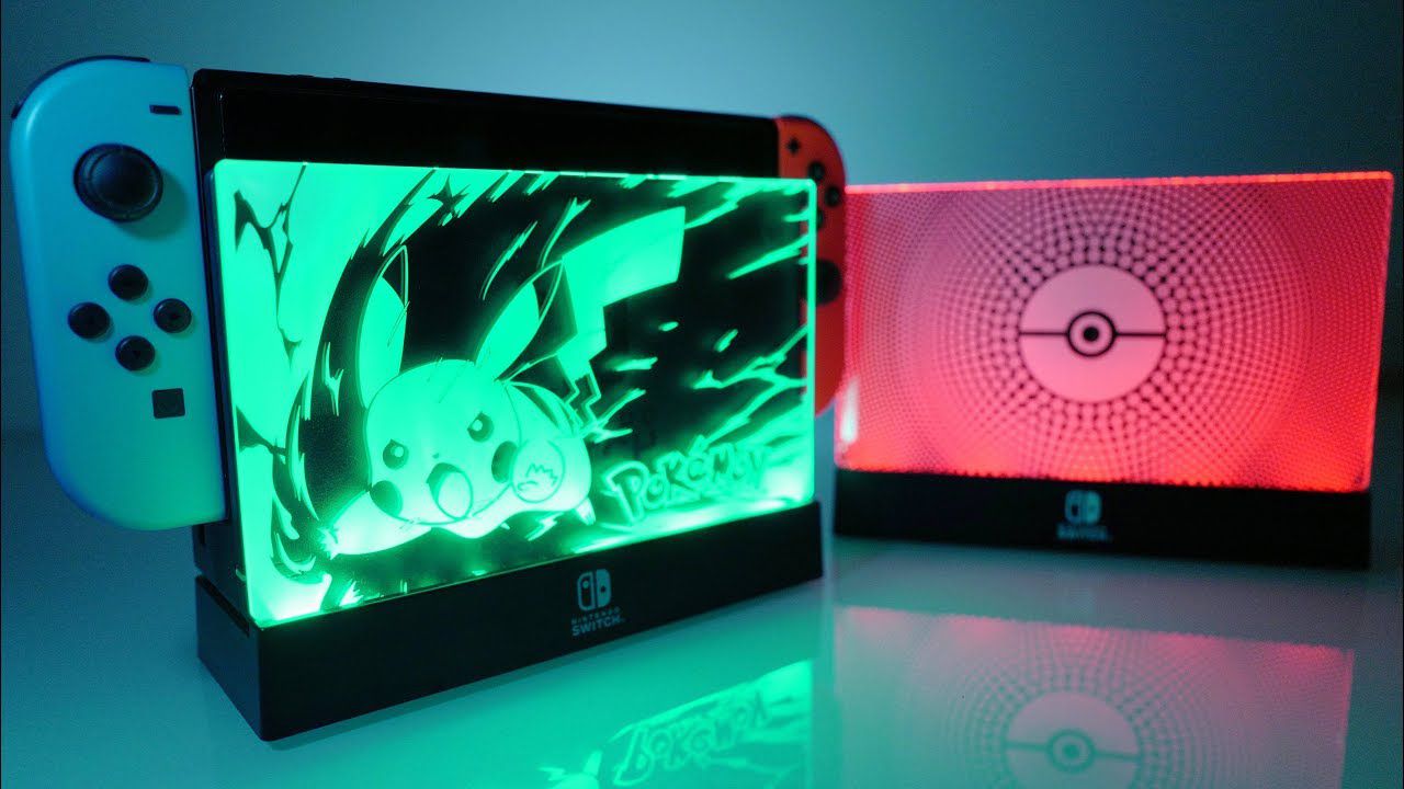 Nintendo Switch Light Up Dock Shield Pokemon PDP Game Games Loja de