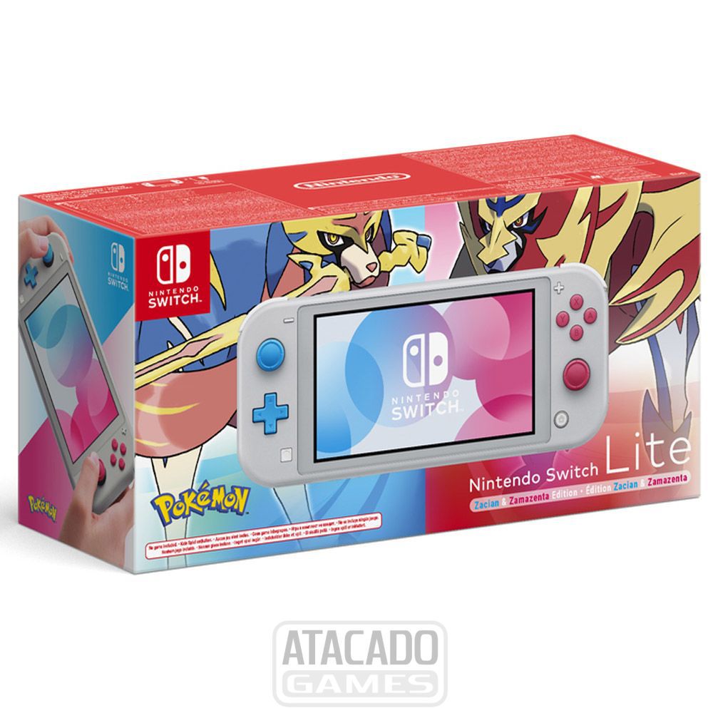 Nintendo Switch Lite Zacian and Zamazenta Pokemon Edition - Game Games -  Loja de Games Online | Compre Video Games