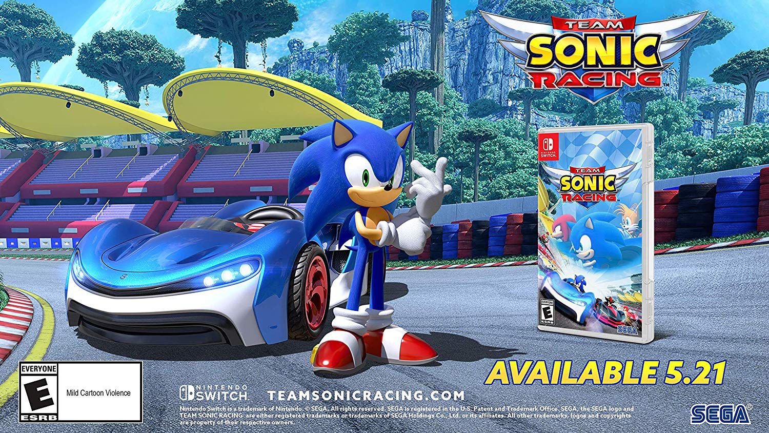  Sonic Mania + Team Sonic Racing Double Pack - Nintendo Switch :  Sega of America Inc