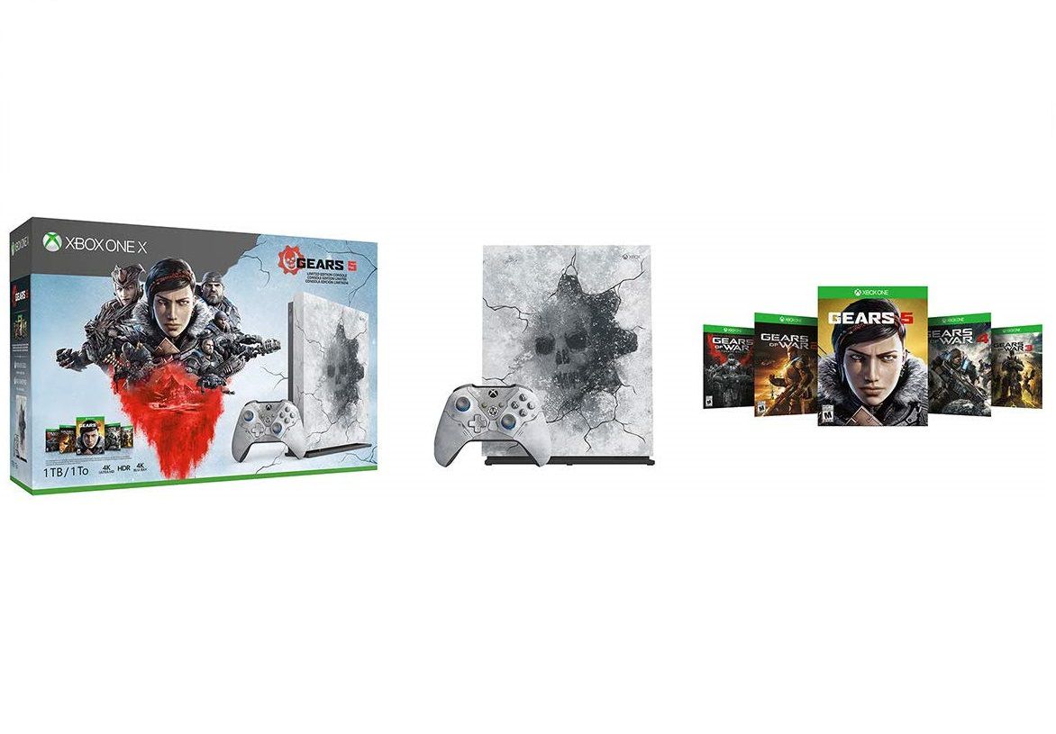 Xbox One S 1TB With Gears of War 4 and Halo 5 Games Consoles