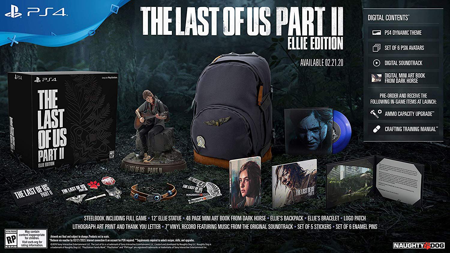 Estátua Ellie Com Violão: The Last Of Us Part II Playstation - MKP