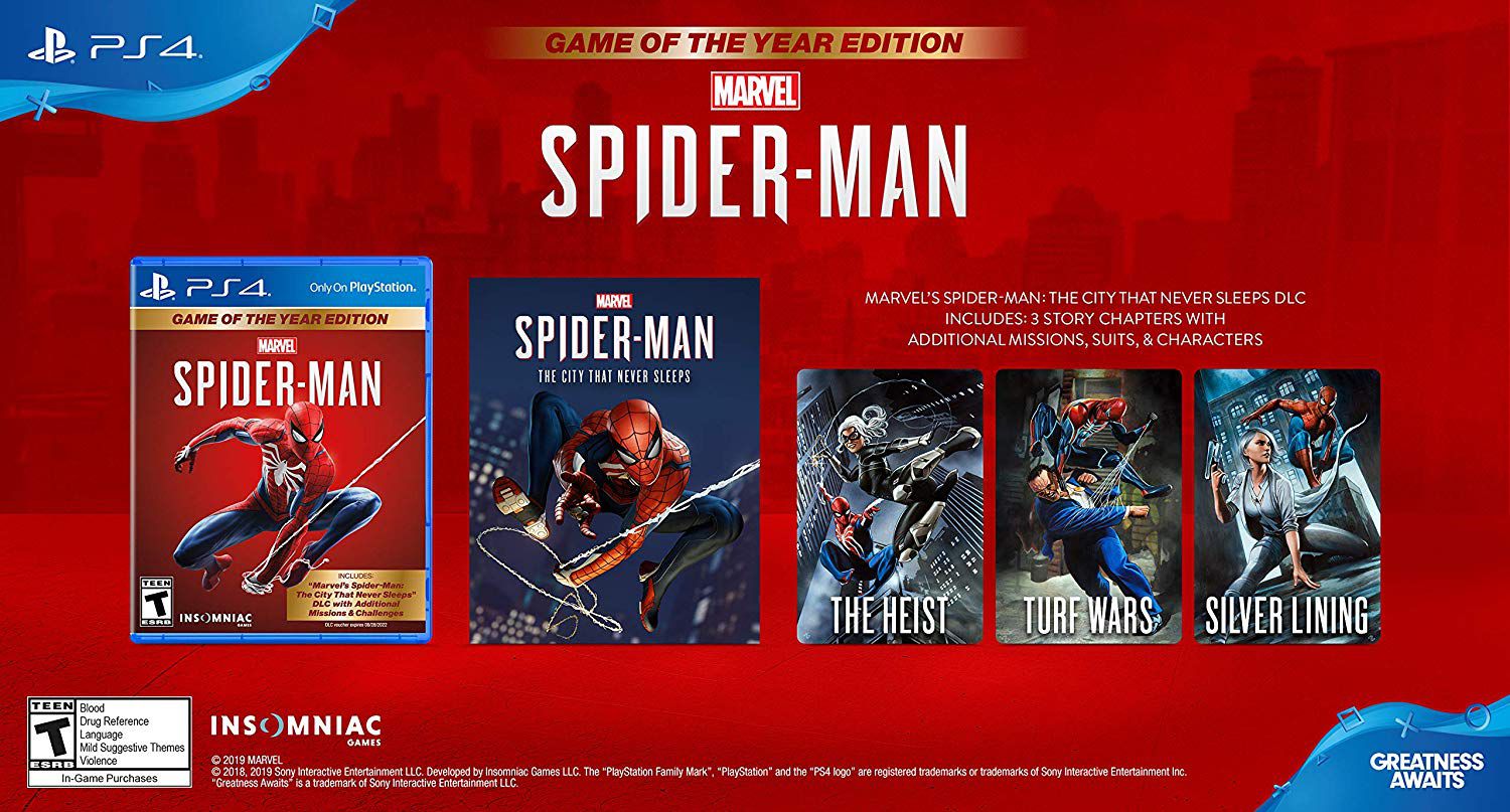 Marvel's Spider-Man pour PS4 - Edition Game of The Year (GOTY) & The