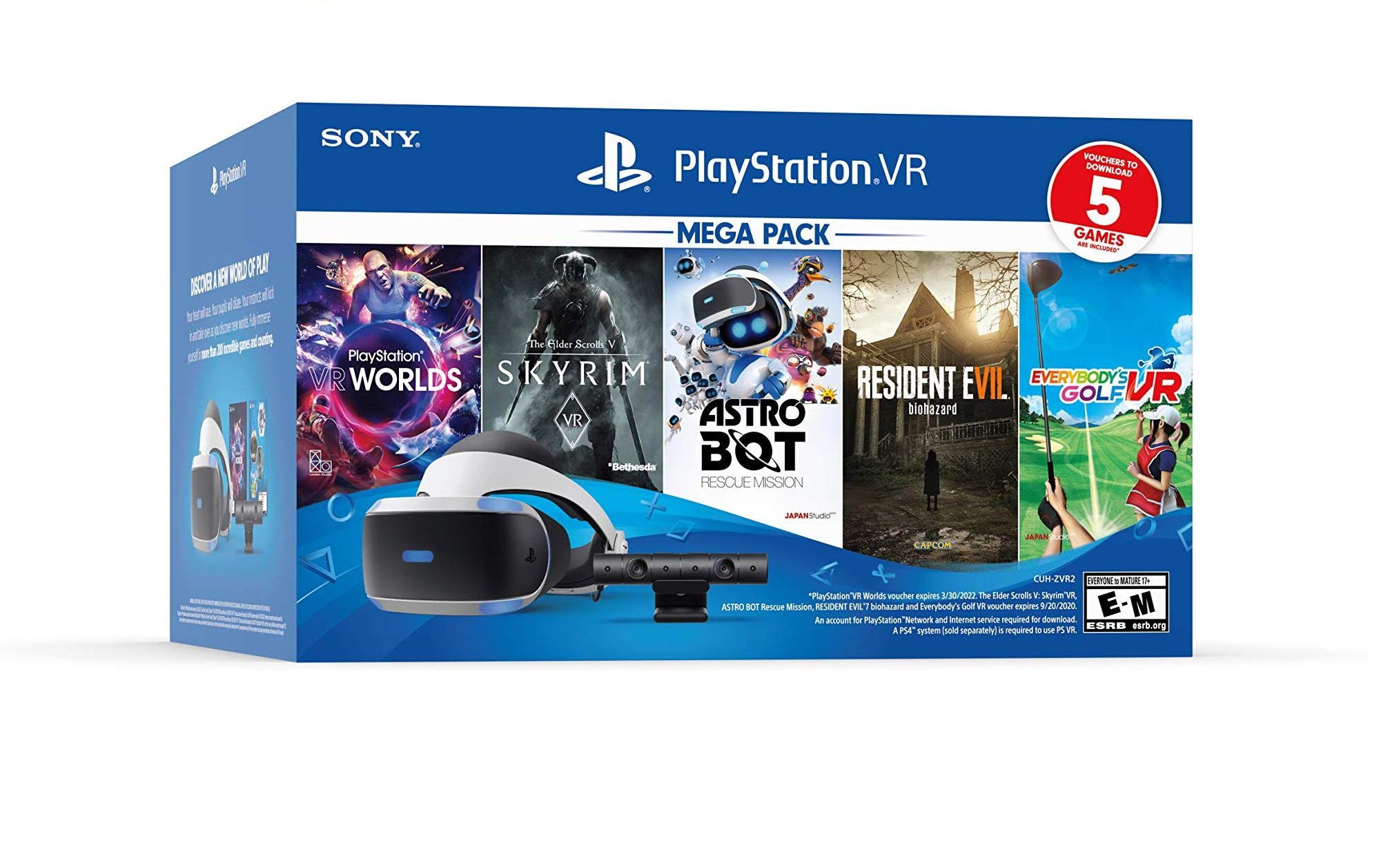 Playstation VR Bundle Five Game Mega Pack ZVR2 - PS4 - Game Games - Loja de  Games Online | Compre Video Games