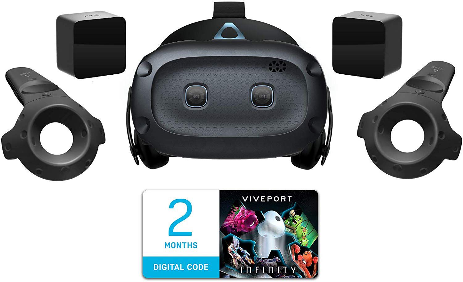 HTC Vive Cosmos Elite Virtual Reality System Headset Bundle VR Game