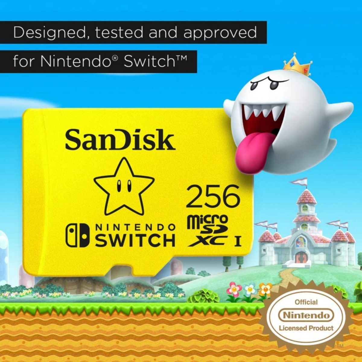 SanDisk 256GB microSDXC MemoryCard for Nintendo Switch Game Games
