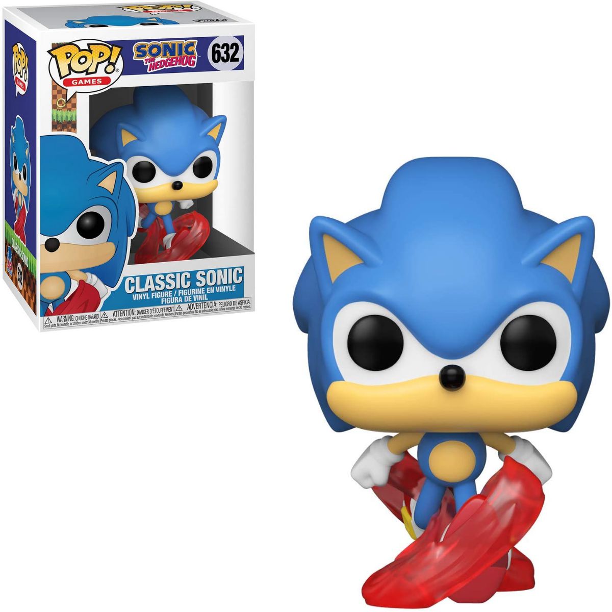 Funko Pop! Capa do jogo: Sonic The Hedgehog 2 figura exclusiva
