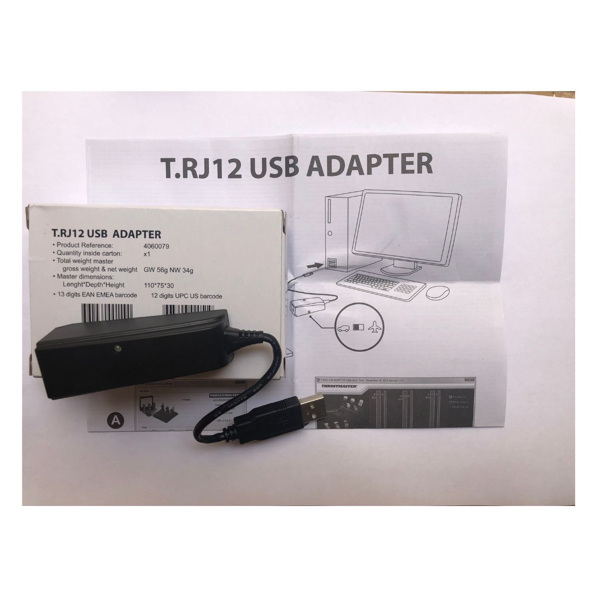 Thrustmaster Usb Adapter Thrustmaster Adaptador TR J12 USB - PS4, XBOX Series X/S, One, PC ...