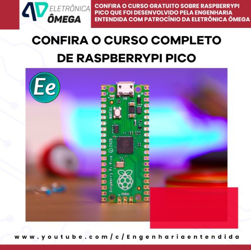 Epicos Raspi Pack Iniciante Raspberry Pi Pico - Eletrônica Ômega