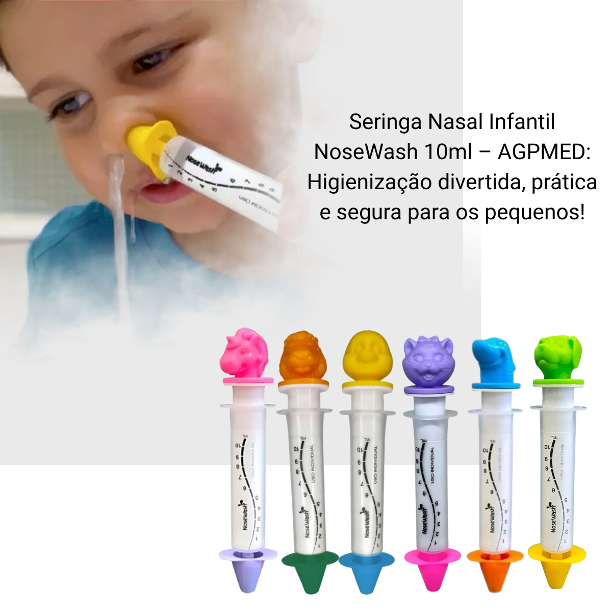 Seringa para Lavagem Nasal Infantil NoseWash 10ML - Agpmed - Produtos ...