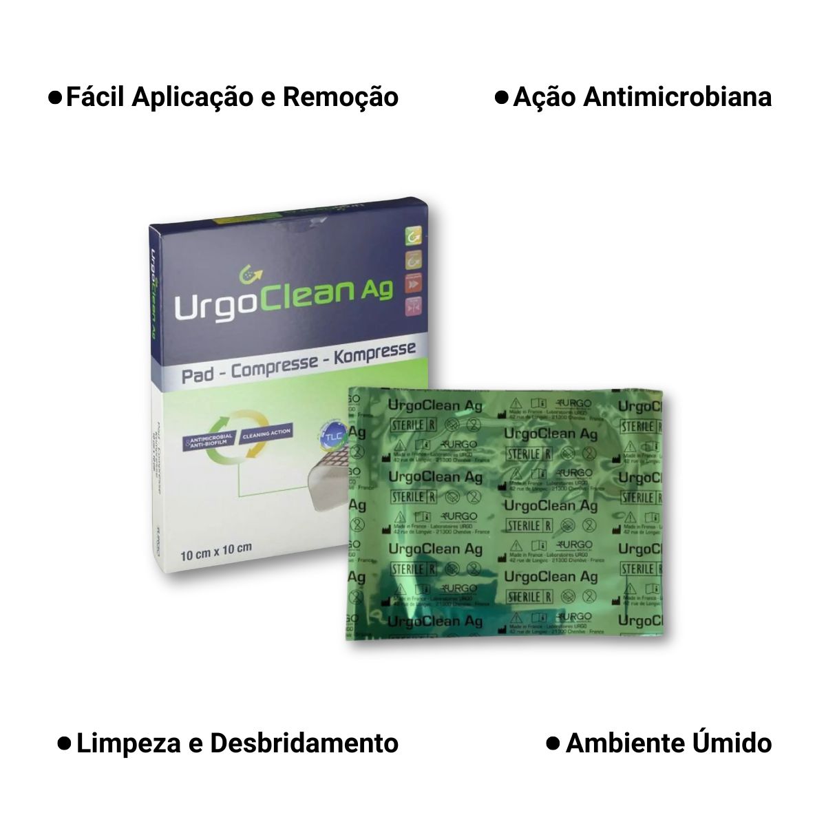 Curativo UrgoClean Ag Antimicrobiano - Urgo Medical - Unidade - RareMed ...