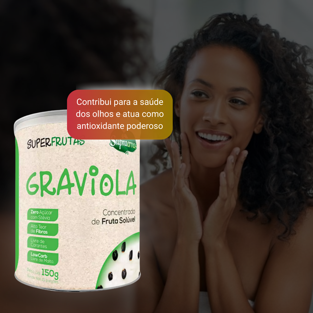Graviola Concentrado Solúvel 150g - Supraervas - RareMed Hospitalar
