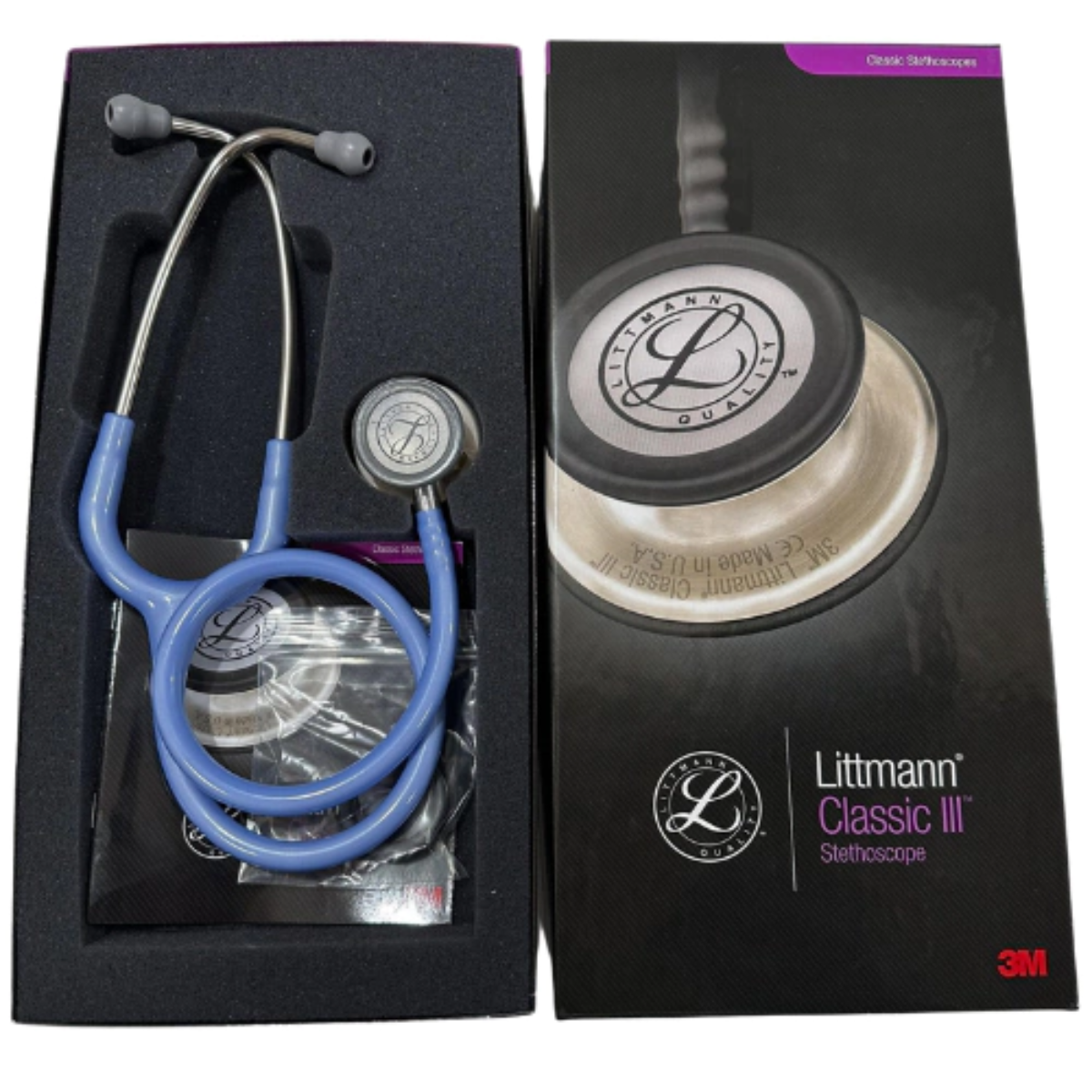 Estetoscópio Littmann Classic III Azul Celeste 5630 - 3M - RareMed