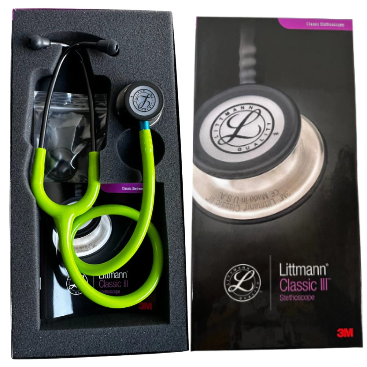Estetoscópio Littmann Classic III Verde Limão 5875 - 3M - Produtos
